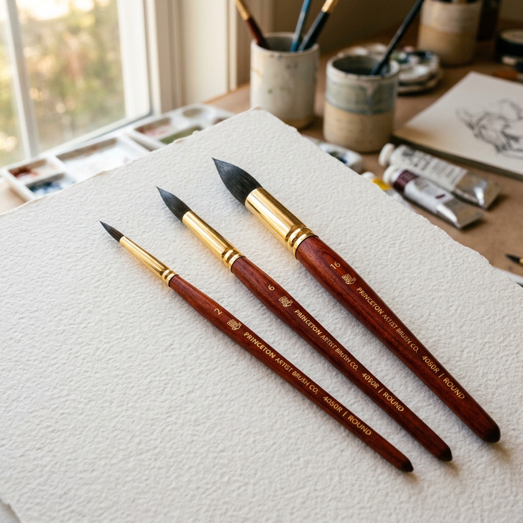 Princeton Heritage 4050 Synthetic Sable Brush Set